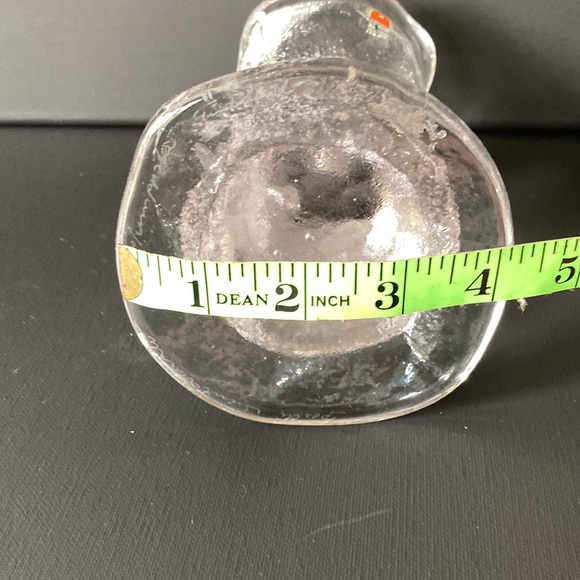 Vintage Pertti Santalahti Humppila Clear Glass Candle Holder - Picture 6 of 6